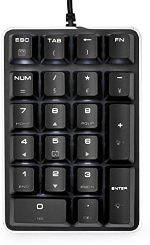 Elevate Your Productivity with the Qisan Wireless Bluetooth Mechanical Numeric Keypad – Compact 21-Key Layout Featuring Cherry MX Blue Switches for Optimal Tactile Feedback – Ideal Ergonomic Solution for Financial Cashiers and Securities Professionals – Portable, Durable Design for Seamless Integration Across Devices and Clutter-Free Workspaces – Enhance Your Efficiency Today!