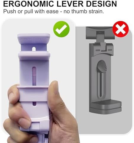 Perilogics 2025 Ergonomic Airplane Phone Holder Mount – Ultimate Travel Companion for Content Creators, Enhanced Stability & Comfort for Long Journeys, Lightweight & Portable Smartphone Stand, Perfect for Travel, Cruises & Desk Use, Smart Tech Accessory for Effortless Entertainment and Communication