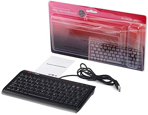 Compact Professional Mini Wired Keyboard – MCSaite 78-Key USB Design for On-the-Go Efficiency with Enhanced Compatibility for Laptops and Macs – Ideal for Industrial and Office Use