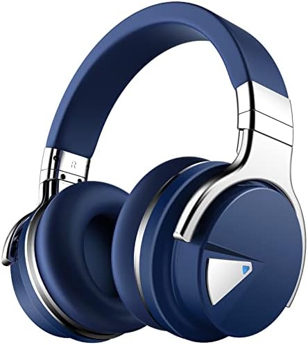 Silensys E7 Elite Wireless Over-Ear Headphones: Unmatched Active Noise Cancellation, Deep Bass Sound Experience, Luxurious Protein Ear Cushions, 30-Hour Battery Life – Your Perfect Bluetooth Companion for Travel, Work, and Daily Adventures in Elegant Black Design