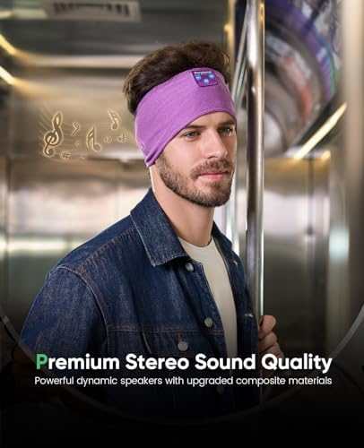 Perytong Wireless Bluetooth Sports Headband Headphones – Ultimate Comfort & Crystal-Clear Sound for Sleep, Yoga & Jogging – Perfect for Insomnia Relief, Meditation, and Easy Device Pairing