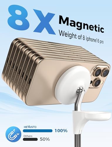 All-in-One Wireless Charging Station for Apple Devices – 15 W Fast Qi-Certified Mag-Safe Charger for i Phone 16, 15, 14, 13, 12, Apple Watch & Air Pods – Adjustable Viewing Angle, Ideal Gift for Women – Enhance Your Charging Efficiency and Style