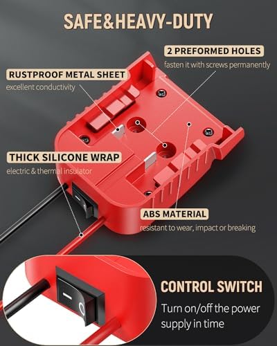 Vibit 18 V to 12 V High-Performance Voltage Reducer for Milwaukee M18 Batteries – Ultimate Power Adapter for Golf Carts, RC Vehicles, and DIY Innovations – Robust 180 W Capacity with Advanced Protection Features for Reliable Operation and Enhanced Device Compatibility