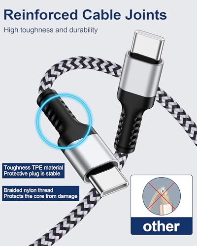 Elevate Your Charging Experience: i Phone 16 e Fast Charge Duo – Superior 2-Pack of 20 W USB C Power Adapters with Extra Long 10 FT Braided Cables for Maximum Flexibility and Compatibility – Ideal for i Phone 16/16 e/16 Pro/16 Pro Max/15/15 Pro & i Pad – Portable, Quick, Tangle-Resistant Charging Solution Designed for Modern Lifestyles
