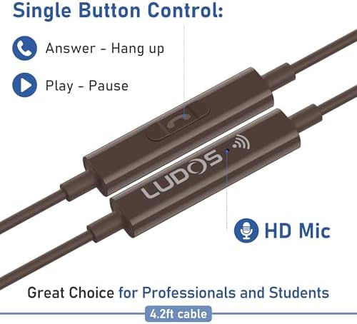 LUDOS FEROX USB-C Earbuds – Premium Wired Headphones for i Phone 16 & Samsung Galaxy Series, Featuring Exceptional Audio Clarity & Deep Bass, Ergonomically Designed for All-Day Comfort, Tangle-Free Cable for Streamlined Use, Supported by an Impressive 5-Year Warranty, Eye-Catching Vibrant Green Finish – Elevate Your Sound Experience for Music Lovers and Gamers Alike