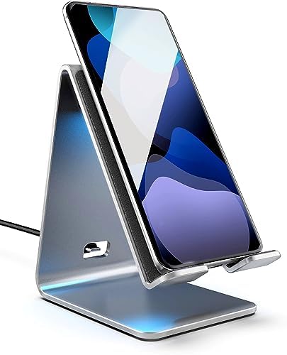 Sleek Aluminum Wireless Charging Dock with Customizable Dimmable LED Lights – Fast and Efficient Charging Station for i Phone, Android, and Galaxy Devices – Modern Desktop Accessory for Enhanced Aesthetic and Compatibility