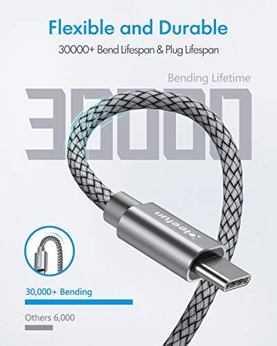 CLEEFUN 26 ft USB C to USB C Charging Cable – 60 W Fast Charger for i Phone 16/15 Pro Max, i Pad, Mac Book, Galaxy S24/S23 – Ultimate Compatibility & High-Speed Data Transfer – Durable Design for On-the-Go Power Solutions