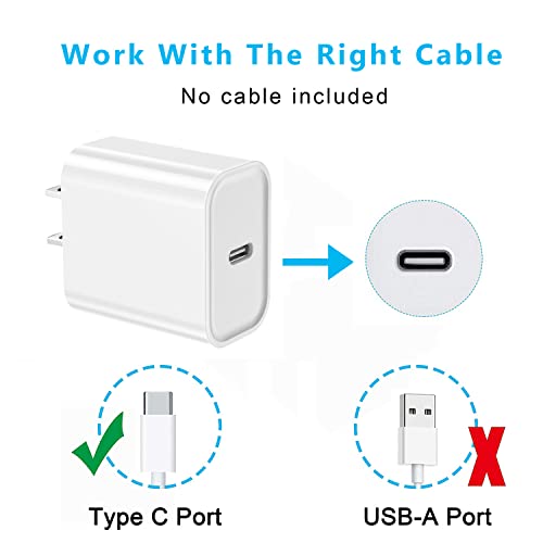 Ultra-Fast Dual USB-C Wall Charger for i Phone 15 – 40 W Power Delivery Adapter, Compact and Foldable Design for On-the-Go Charging, Ideal for i Phone 15/14/13 Pro, i Pad, and More – Maximum Efficiency with Enhanced Safety Features