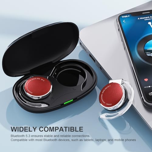 Revolutionary Bluetooth 5.3 Open Ear Sports Headphones – Lightweight Clip-On Design with Advanced Noise Cancellation, Extended Battery Life, and Portable Charging Case for Unmatched Comfort and Performance in Every Workout