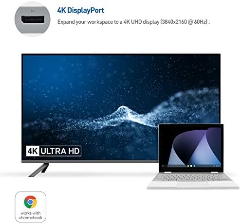 Maximize Productivity with Cable Matters USB C Hub – 4 K@240 Hz Display Port Adapter for Mac Book Pro, 100 W Power Delivery, Dual USB Ports, and Stable Ethernet Connectivity – Thunderbolt 3 & 4 Compatible for High-Performance Workspaces