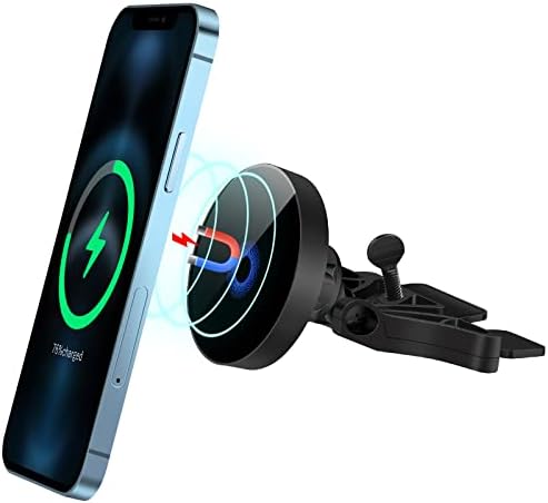 Revolutionize Your Driving Experience with the 15 W Magnetic Wireless Car Charger CD Slot Mount – Fast Charging for i Phone 13/12 Series with Effortless Mag-Safe Compatibility and Secure Auto-Alignment, Ideal for Hands-Free Navigation and Safety in Your Vehicle