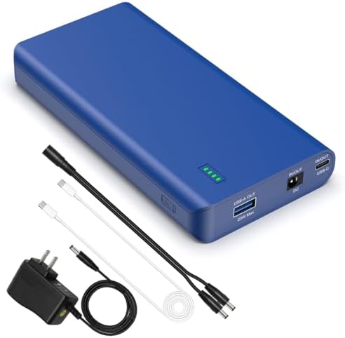 Talentcell High-Capacity 19200 m Ah Portable Power Bank with DC 12 V/5 V Output and USB-C PD 30 W – Versatile Charging for Spectra Pumps, LED Light Strips, CCTV Cameras, and Smartphones – Lightweight, Durable Design for Outdoor Adventures and Emergency Situations
