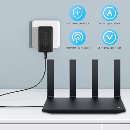 Universal 12 V 2 A AC to DC Power Supply Adapter – High-Efficiency Converter for LED Light Strips, CCTV Security Cameras, and Network Routers – Global Voltage Compatibility (100 V-240 V) with Advanced Over-Current and Short-Circuit Protection for Safe Device Operation