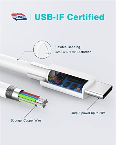 Advanced Dual-Port USB-C Charger for Mac Book Air/Pro (13-16 inch) & i Pad Pro/Air/Mini – 67 W Power Adapter with 6.6 FT Cable – Ultra-Fast Charging for M1, M2, M3 Chips – Universal Compatibility for All USB-C Devices – Enhanced Safety Features with Soft LED Indicator – Perfect for Travel and Versatile Use