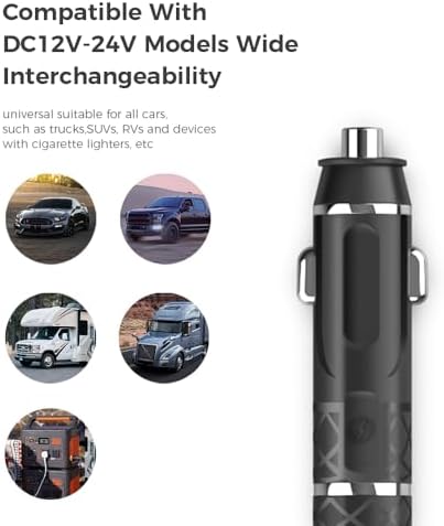 Ultra-Fast 100 W PD USB-C Car Charger for Mac Book, i Pad, i Phone 15, Galaxy S23/S24, and More – Dual-Port DC 12 V-24 V Power Adapter for Laptops and Smartphones, Ideal for Road Trips and Busy Commuters – Safe, Compact, and Versatile Charging Solution