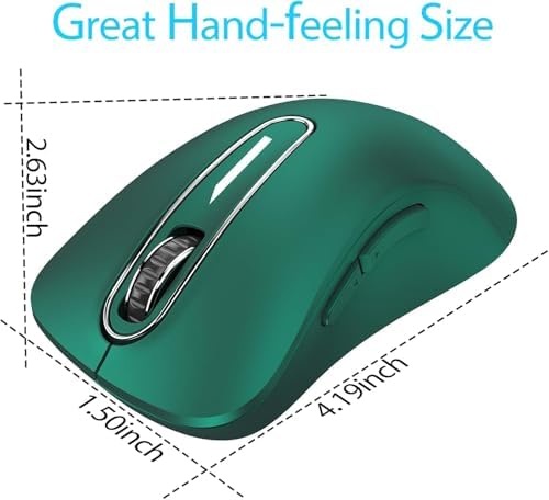Upgrade Your Workflow with the Memzuoix 2.4 G Wireless Mouse – Ergonomic and Portable 1400 DPI USB Mouse for Laptop, PC & Desktop | 5 Customizable Buttons for Ultimate Control | Ideal for Professionals and Casual Users Alike