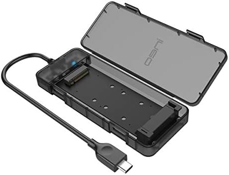 Upgrade Your Data Management with ineo Tool-Free M.2 NVMe SSD Enclosure – USB 3.2 Gen 2 Type C for High-Speed Transfers, Enhanced Compatibility, and Effortless Portability – Ideal for Data Backup & File Transfers