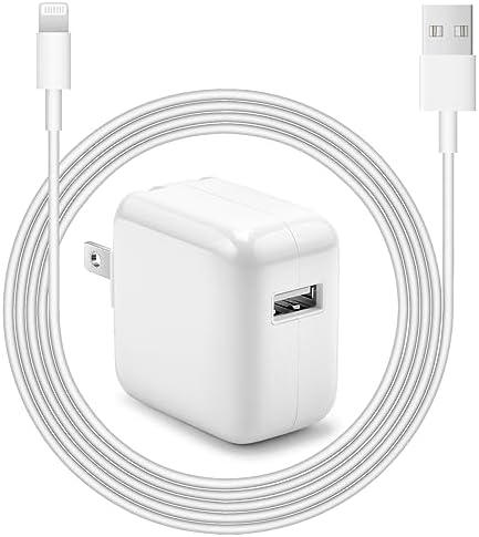 Portable 12 W i Pad & i Phone Fast Charger – Compact USB Wall Charger with Foldable Design for Enhanced Travel Convenience, High-Speed Charging for i Pad Mini, i Pad Air, and Air Pods – Ultimate Compatibility for On-the-Go Power Solutions