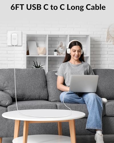 Rapid Charge 70 W USB-C Power Adapter for Mac Book Air & Pro – Compact, Lightweight Design with 6 FT Cable, Unmatched Compatibility with All USB-C Devices, Advanced Ga N 3.0 Technology for Maximum Efficiency, Perfect for Professionals and Travelers Seeking Fast Power Solutions