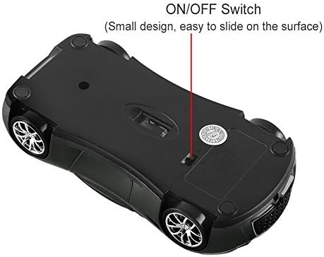 Sleek Yellow Wireless Car Mouse – Cool Sports Car Design for Enhanced Precision with 1600 DPI Optical Technology | Lightweight & Portable USB Receiver Mouse for Laptops, PCs, and Travel | Perfect Gift for Tech Lovers and Professionals