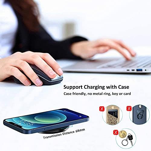 Revolutionize Your Charging Routine with the hopopower 15 W Fast Wireless Charging Station Pad – Sleek, High-Speed Power Solution for i Phone and Galaxy Devices, Featuring Anti-Slip Design and LED Status Indicator for Effortless Use and Safety
