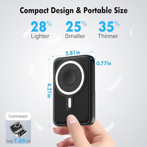 Effortlessly Stay Charged with the 10,000 m Ah 3-in-1 Magnetic Wireless Power Bank – Fast 22.5 W Charging for i Phone 15/14/13/12, Apple Watch, and Air Pods with LED Battery Indicator – Lightweight, Portable Design for Ultimate Convenience and Enhanced Compatibility