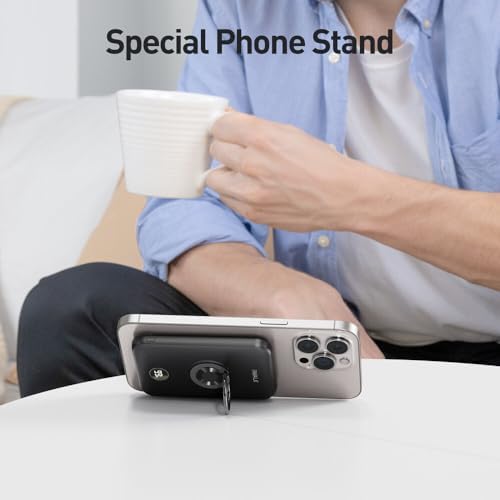 Revolutionize Your Charging Routine with the i WALK 6000 m Ah Magnetic Power Bank – Sleek Wireless Charger with Finger Ring for Effortless Handling, Fast USB-C Connectivity, and Real-Time LED Battery Display – Perfectly Compatible with i Phone 16 Series, 15, 14, 13, and 12 – Experience Seamless Power on the Go!