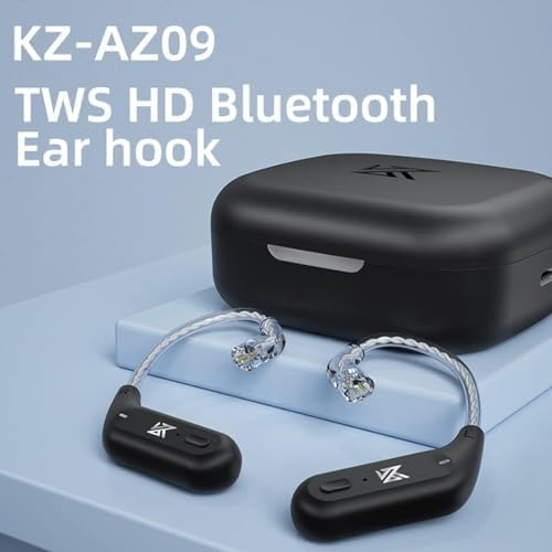 KZ AZ09 Bluetooth 5.2 IEM Adapter – Seamlessly Convert Your KZ Earbuds to Wireless with Advanced Audio Fidelity, Extended Battery Life, and Comfortable Ergonomic Design for Unmatched Mobility and Compatibility with Multiple Models