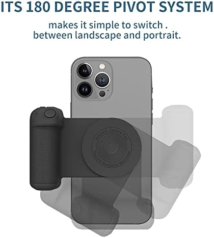 Universal Magnetic Phone Mount with Bluetooth Remote Control – Versatile Camera Grip Handle for Enhanced Stability and Effortless Photography – Compatible with All Smartphones Including i Phone 16/15/14/13/12 – Perfect for Selfie Lovers and Video Shooting Enthusiasts – Features Ergonomic Non-Slip Design, 180-Degree Rotation, and Wireless Charging Capability – Compact, Pocket-Friendly Size for On-the-Go Convenience – Includes Magnetic Ring for Non-Magnetic Phones – Capture Stunning Photos Without Worrying About Dropping Your Device – FCC Certified 10 W Adapter and Type-C Cable for Safe, Fast Charging – Elevate Your Mobile Photography Experience with Professional-Grade Stability and Control