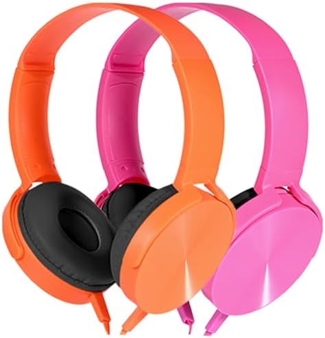 Exceptional Wireless Comfort for Learning – 2 Pack Kids Headphones with Soft Swivel Ear Pads for Engaging Online Education, Stylish Light Blue & Purple On-Ear Designs Ideal for School Use and Virtual Classrooms, Durable Wired Connectivity for Laptops and Meetings