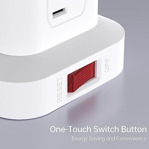 Elevate Your Charging Efficiency with the 12-Outlet Tower Surge Protector Power Strip – 6.5 Feet Extension Cord, 4 USB Ports Including USB-C, Compact Charging Station for Office and Home, Enhanced Surge Protection for Ultimate Device Safety