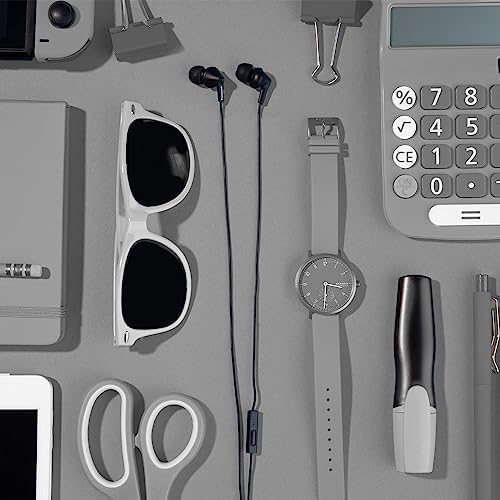 Panasonic Ergo Fit Wired Earbuds with Microphone – Superior Sound Quality with Ergonomic Comfort, Universal 3.5 mm Jack Earphones for Phones and Laptops in Stylish Metallic Purple – Custom-Fit Earpieces (S/M/L) for Optimal Audio Experience and Hands-Free Calls – RP-TCM125-VA
