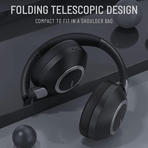 Discover Superior Sound with LORELEI B-C6 Wireless Over-Ear Headphones – 50-Hour Playtime, Lightweight & Ergonomic Design, Enhanced Deep Bass for Ultimate Audio Immersion, Built-In Microphone for Seamless Calls, and Plush Memory Foam Earmuffs for All-Day Comfort at Home or On-the-Go (Beige White)