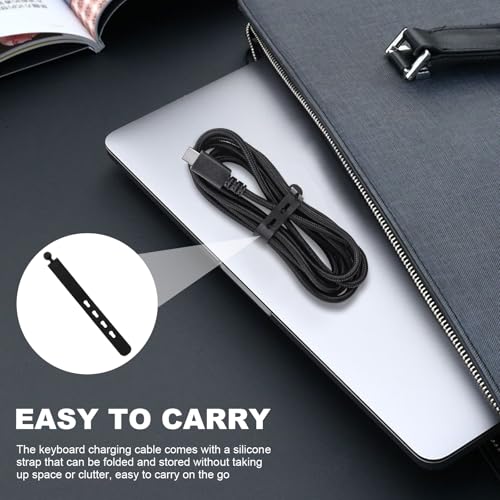 High-Speed USB C Charging Cable – 5.9 ft Durable & Tangle-Free Design for Razer Black Widow V3 Pro & Ducky One 2 Mini Pro | Perfect for Gamers & Professionals Seeking Uninterrupted Performance | Universal Compatibility for Fast Charging & Data Transfer