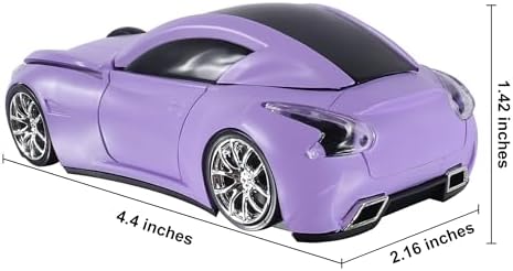 Sleek Yellow Wireless Car Mouse – Cool Sports Car Design for Enhanced Precision with 1600 DPI Optical Technology | Lightweight & Portable USB Receiver Mouse for Laptops, PCs, and Travel | Perfect Gift for Tech Lovers and Professionals
