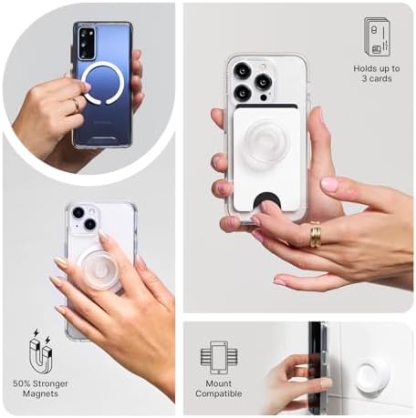 Chic Lavender Pop Sockets Phone Wallet with Expanding Grip & Mag Safe Compatibility – Stylish Card Holder for Effortless Wireless Charging & Enhanced Smartphone Functionality – Perfect Accessory for Active Lifestyle Users