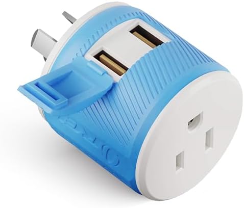OREI Switzerland Travel Plug Adapter with Dual USB Ports – Ultimate Type J Charging Solution for USA Devices – Fast, Efficient Power for i Phones, Laptops, Tablets & More – Essential Travel Accessory for Hassle-Free Connectivity
