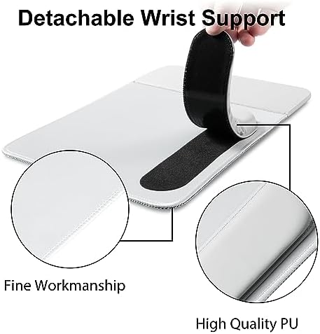 Transform Your Desk with the 15 W Ergonomic Wireless Charging Mouse Pad – Fast Qi Charging for i Phone 11-16 & Samsung Devices – Stylish Black With Detachable Wrist Support for Ultimate Comfort and Productivity