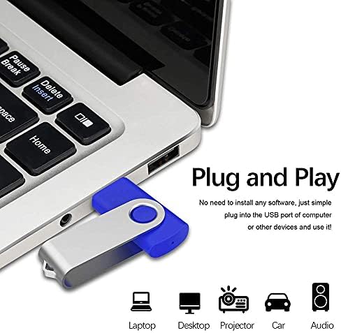 Colorful 5-Pack Aiibe 128 GB USB Flash Drives – High-Speed USB 2.0 Memory Sticks for Effortless File Transfers and Dynamic Data Storage Solutions in Black, Red, Yellow, White, and Purple