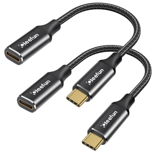 CLEEFUN 10 ft USB C Extension Cable – Unlock 100 W Fast Charging & 5 Gbps Data Transfer with Stunning 4 K Video Sync for Laptops, Tablets, and Phones – Premium Compatibility & Durable Design for Enhanced Connectivity Experience