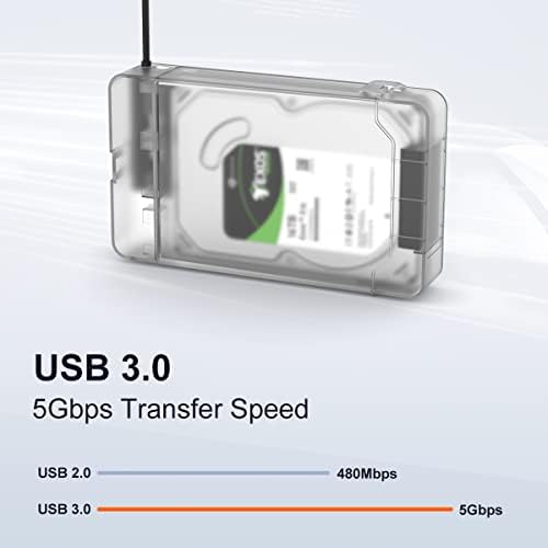 Transform Your Data Storage with the MAIWO 24 TB External Hard Drive Enclosure – Dual Compatibility for 3.5″ & 2.5″ SATA SSDs/HDDs, Lightning-Fast 6 Gbps USB 3.0 Transfer Speeds, Integrated SD Card Compartment & CD Box Reader for Effortless Access – Ideal Solution for Photographers and Professionals Seeking Reliable Backup and Retrieval
