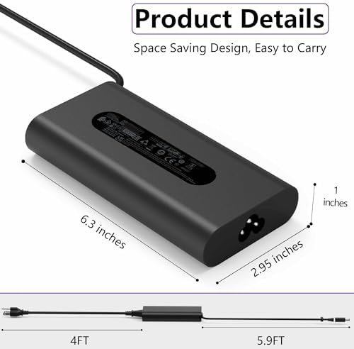 Ultra Slim 240 W Ga N Laptop Charger for Dell Alienware & Precision Series – High-Efficiency AC Power Supply with Enhanced Durability, 19.5 V Compatibility, and 12-Month Warranty for Optimal Performance