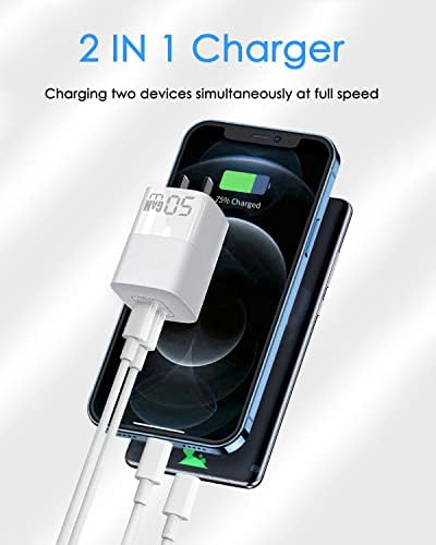 50 W Dual-Port Ga N III USB-C Wall Charger – Rapid PPS 48 W Fast Charging for i Phone 16/15/14/13/12/11, Galaxy, Pixel, i Pad & Laptops – Compact Design with Enhanced Safety Features for On-the-Go Power Solutions