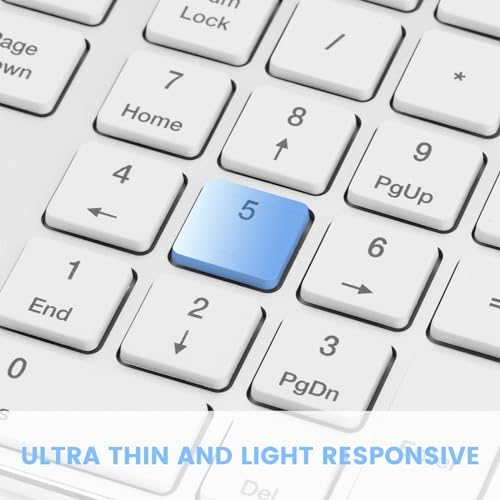 K01 R 2.4 G Wireless Keyboard – Ultra-Slim Compact Design with Numeric Keypad for Effortless Typing on Windows PCs & Laptops, Long-Lasting Battery Life, Whisper-Quiet Keys for Enhanced Productivity, Perfect for Home & Office Use