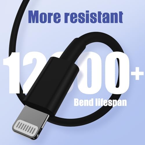 Premium 4 Pack USB C to Lightning Charging Cables – 6 FT Fast Charging Cord for i Phone 14 & Earlier Models – Durable, High-Performance Replacement for Apple Charger – Enhanced Compatibility for Quick Charge Needs – Perfect for Home, Office, and Travel Use