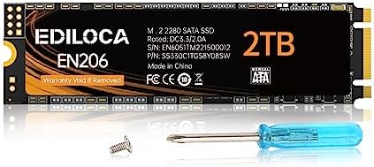 Upgrade Your System with the EN206 512 GB M.2 SSD – High-Speed 3 D NAND TLC Technology for Ultrabooks and Mini PCs, Blazing Fast Read/Write Speeds of 550/460 MB/s, Enhanced Compatibility for Seamless Performance and Efficiency