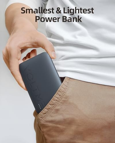 VOLTME Ultra-Slim 10,000 m Ah Power Bank – High-Speed 22.5 W Portable Charger with Triple USB Type C Outputs – Ideal for i Phone 16/15/14/13/12, Samsung S22/S21, Google Devices – Lightweight, Durable Multi-Device Charging Solution for Travel and Daily Use