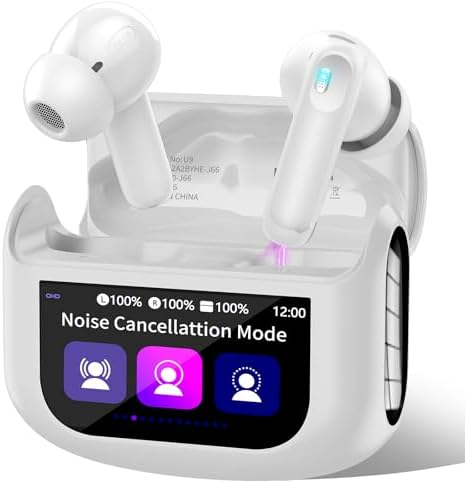 Ivory White Premium Wireless Earbuds – Cutting-Edge Bluetooth 5.4 Headphones with Touch Control, 48-Hour Battery Life, and 5 Customizable EQ Modes for Superior Sound Quality – IPX7 Waterproof with Active Noise Cancelling and Transparency Mode for Ultimate Comfort and Versatility Ivory White Premium Wireless Earbuds – Cutting-Edge Bluetooth 5.4 Headphones with Touch Control, 48-Hour Battery Life, and 5 Customizable EQ Modes for Superior Sound Quality – IPX7 Waterproof with Active Noise Cancelling and Transparency Mode for Ultimate Comfort and Versatility