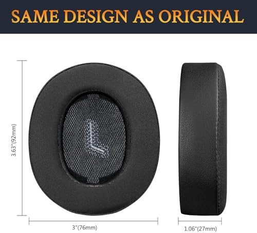 SOULWIT Navy Blue Cooling Gel Earpads for JBL E55 BT – Premium Comfort & Noise Isolation Replacement Cushions for Over-Ear Headphones – Ultimate Sound Enhancement Accessory