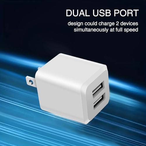 Maximize Your Charging Efficiency with the 3-Pack Dual-Port USB Wall Charger Cube – Fast Charging Adapter for i Phone 15, 14, 13, 12, 11 & More – Compact Power Block for Home, Office, or Travel Use – Durable Design for Simultaneous Device Charging